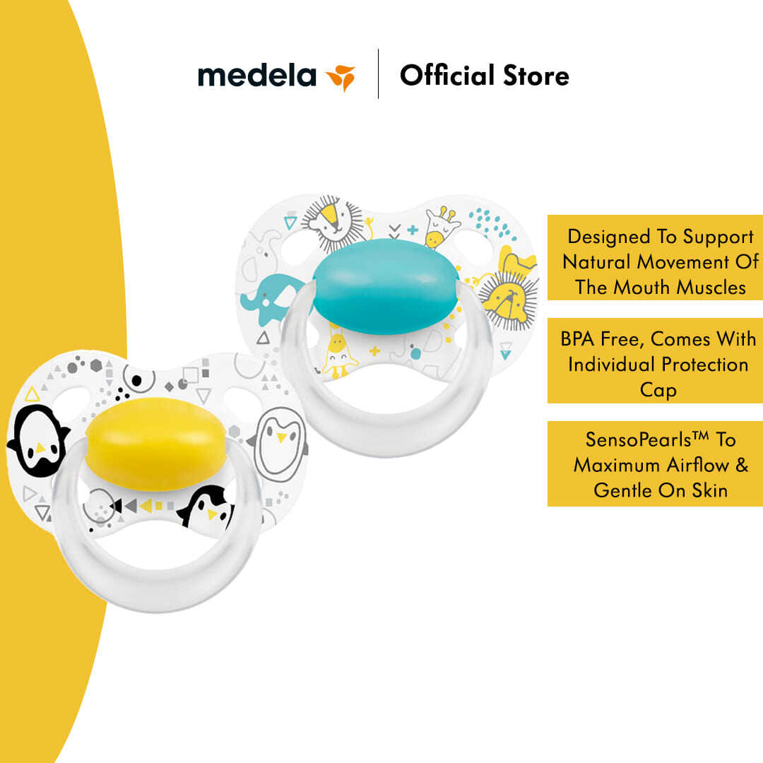 Medela Baby Original Pacifier | [ 0-6 Months, 6-18 Months ] [ 2pcs / pack ]