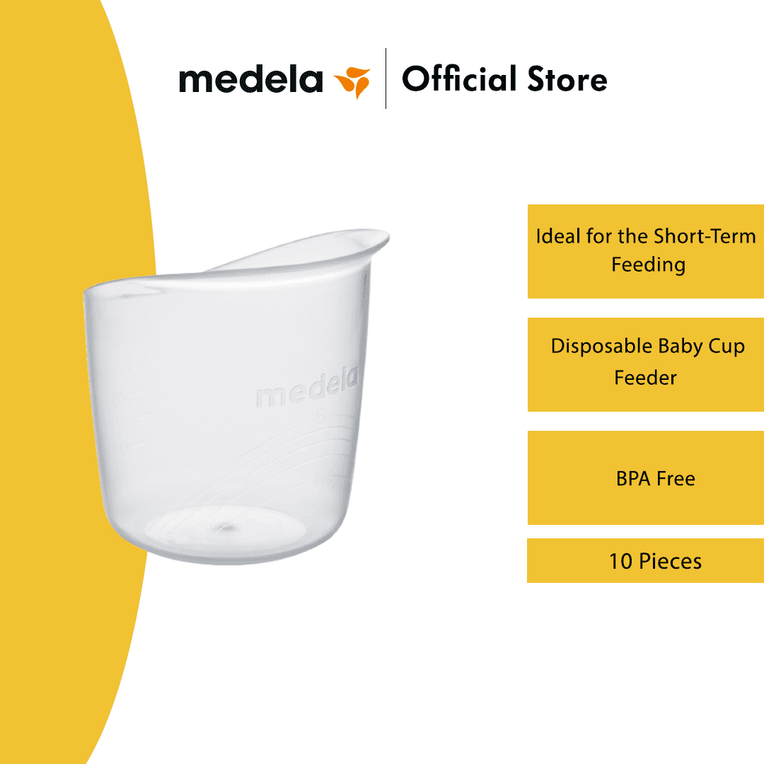 Medela Disposable Baby Cup Feeder (Pack of 10) - Reusable | BPA-Free