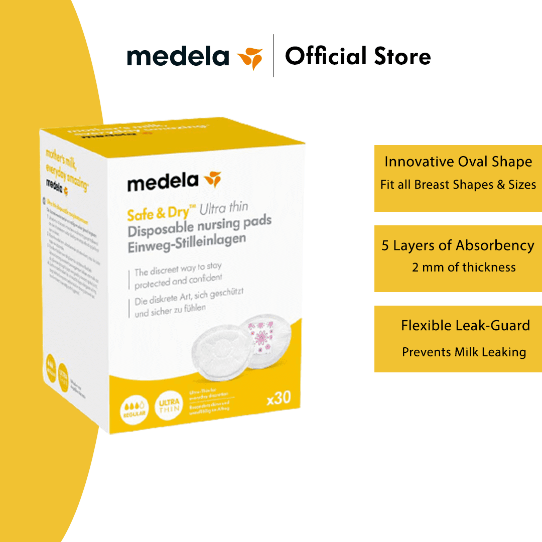 Medela Ultra Thin Disposable Nursing Pads (30 pcs) - Less than 2mm thickness