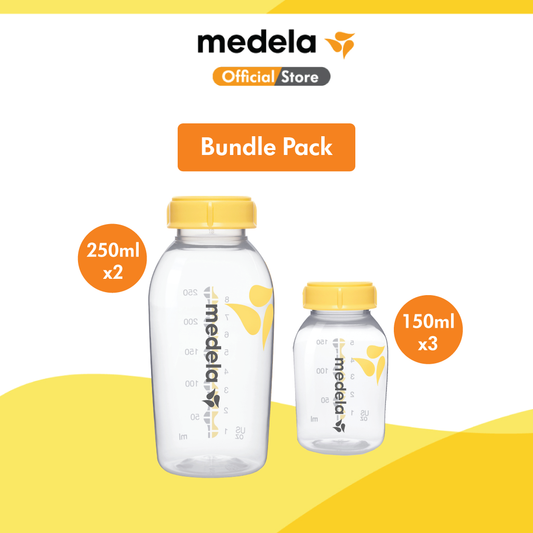 [BUNDLE] MEDELA Breast Milk Bottle 150ml x3 + 250ml x2