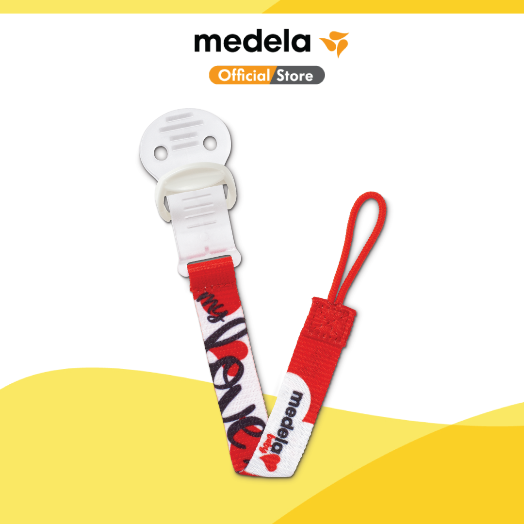 Medela BPA-Free Pacifier Clip Holder with Universal Design fits Most Pacifier & Opens with One Hand