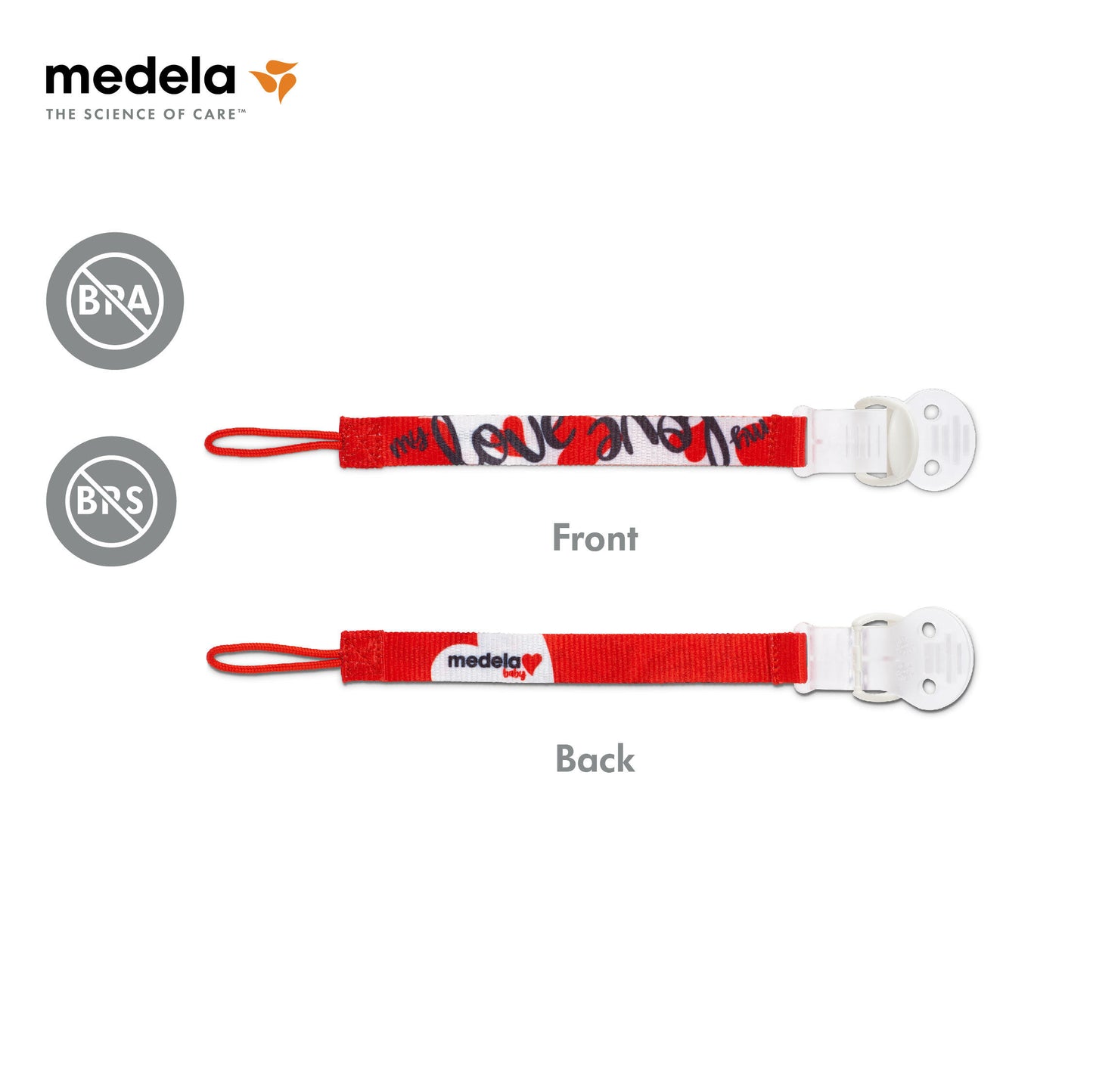 Medela BPA-Free Pacifier Clip Holder with Universal Design fits Most Pacifier & Opens with One Hand