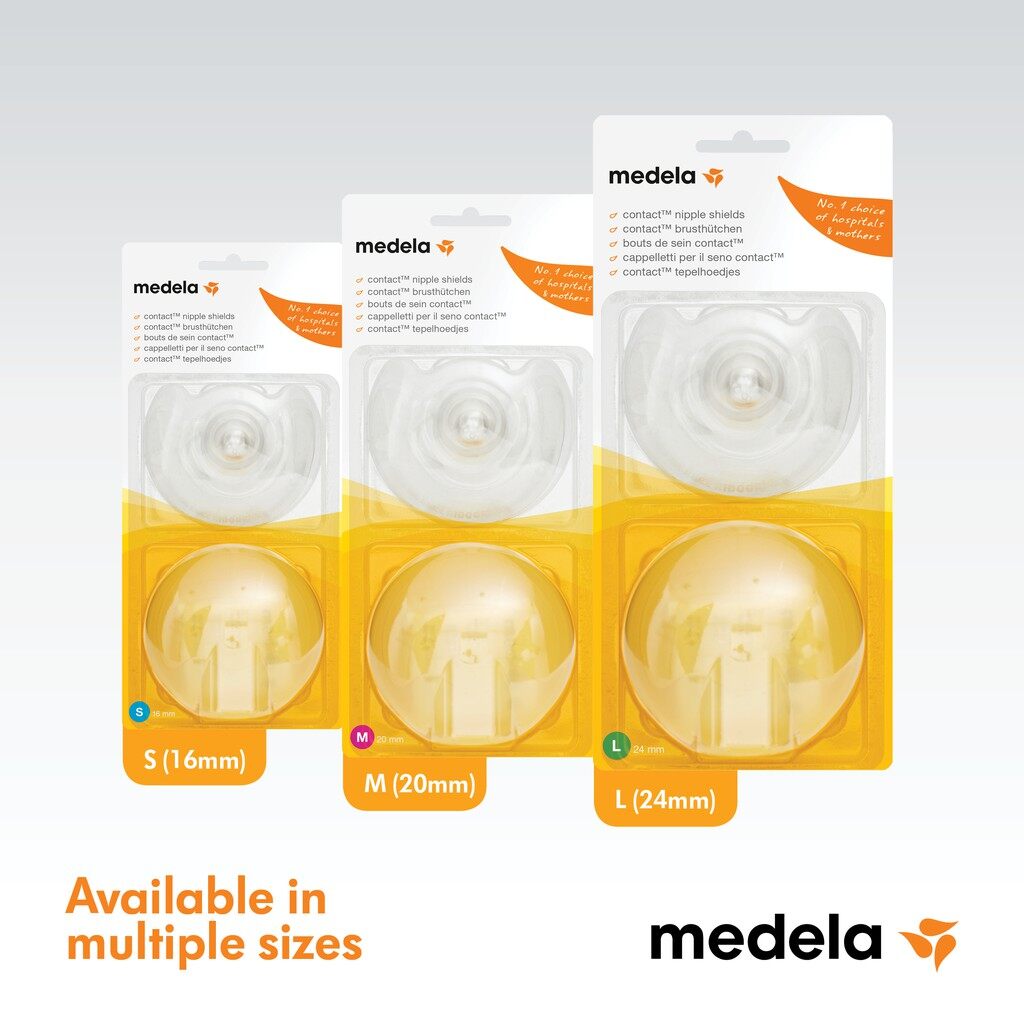 Medela Contact Nipple Shields Size S/M/L - (2 Pcs/Pack)