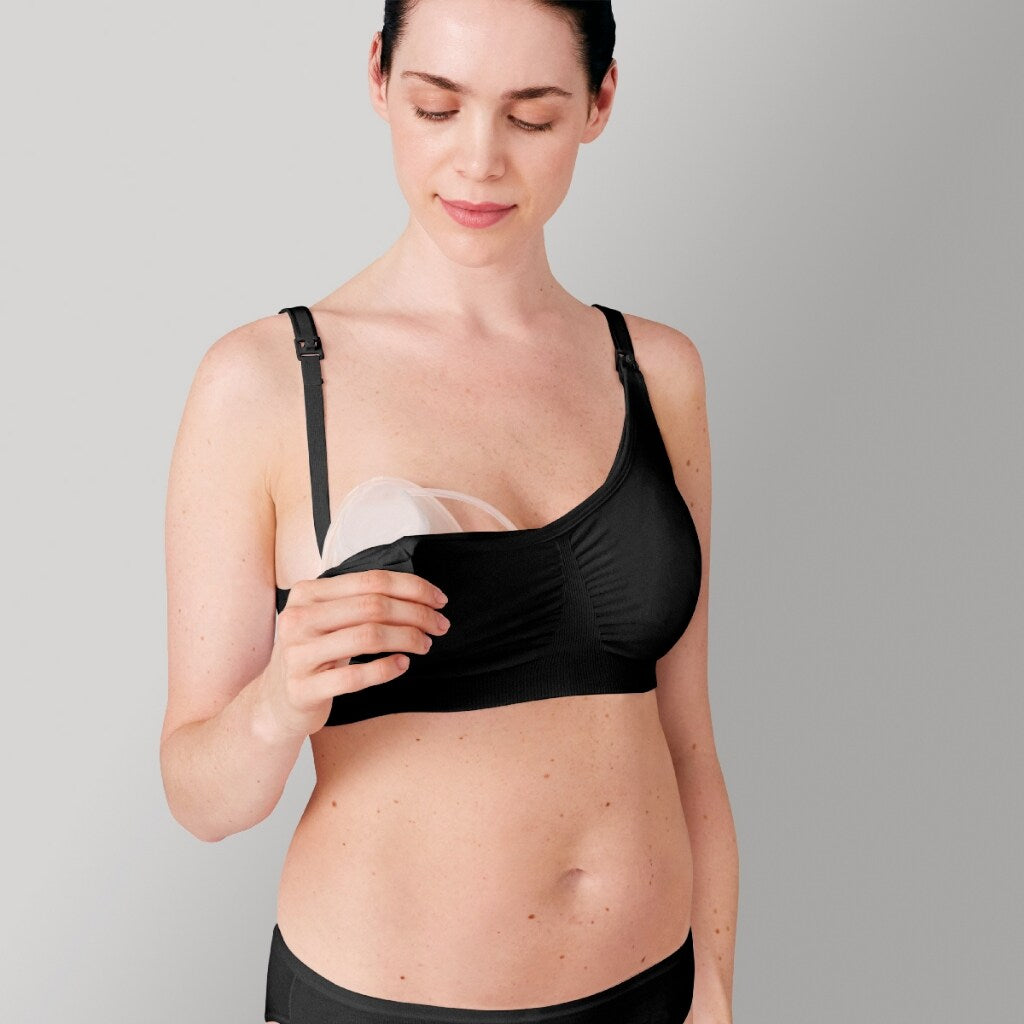 Medela 3 in 1 Nursing Pumping Bra ( M , L , XL ) - Nude / Black