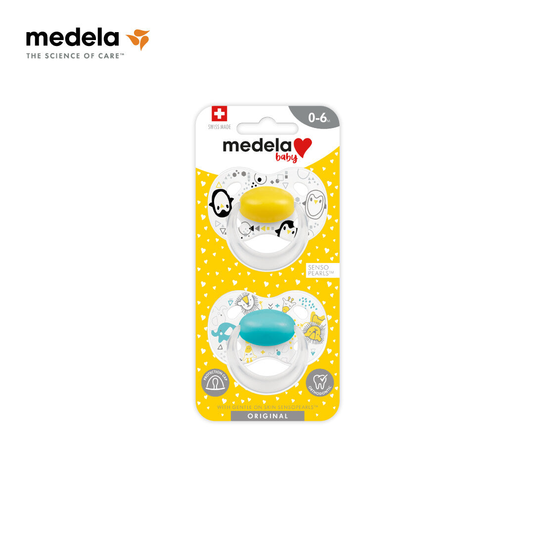Medela Baby Original Pacifier | [ 0-6 Months, 6-18 Months ] [ 2pcs / pack ]
