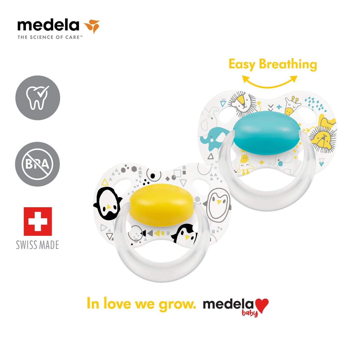 Medela Baby Original Pacifier | [ 0-6 Months, 6-18 Months ] [ 2pcs / pack ]