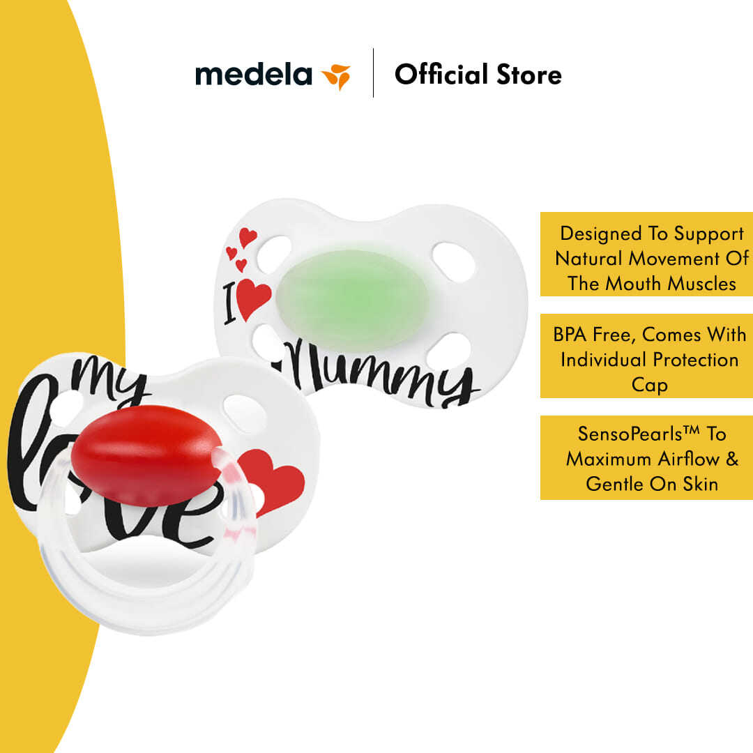 Medela Baby Day & Night Pacifier | [ 0-6 Months, 6-18 Months ] [ 2pcs / pack ]
