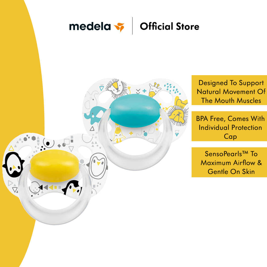 Medela Baby Original Pacifier | [ 0-6 Months, 6-18 Months ] [ 2pcs / pack ]