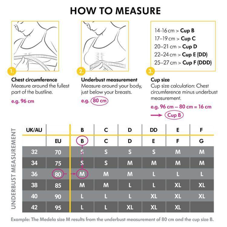 Medela 3 in 1 Nursing Pumping Bra ( M , L , XL ) - Nude / Black