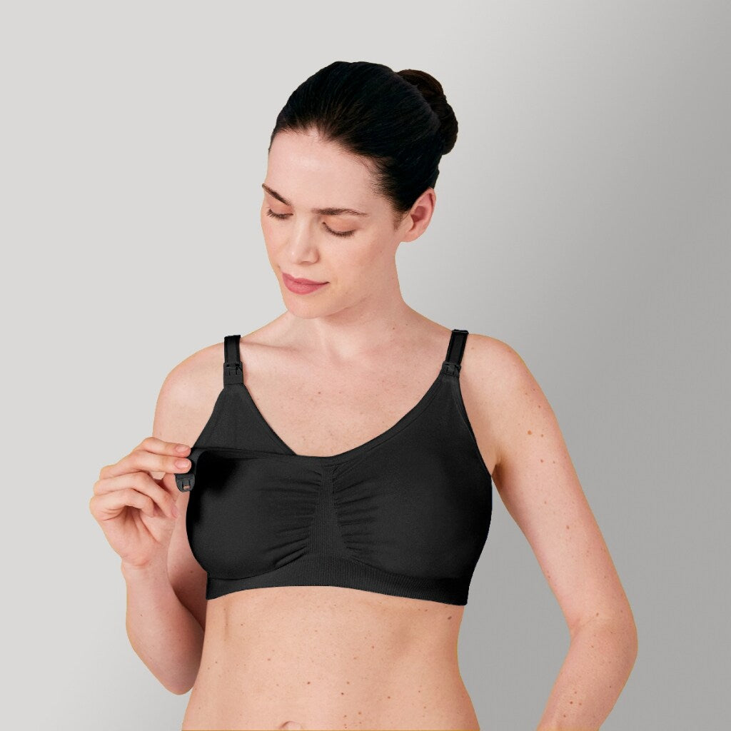 Medela 3 in 1 Nursing Pumping Bra ( M , L , XL ) - Nude / Black
